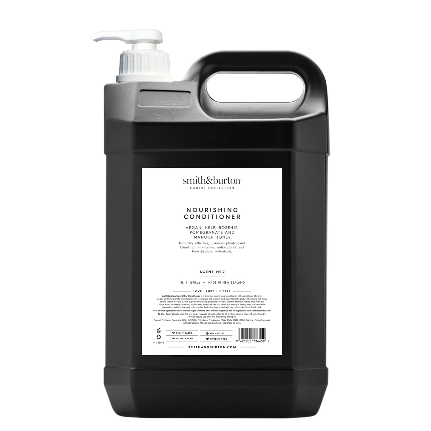 Acondicionador Nutritivo Natural para Perros – smith&burton con Argán, Algas Marinas y Miel de Manuka (250 ml)