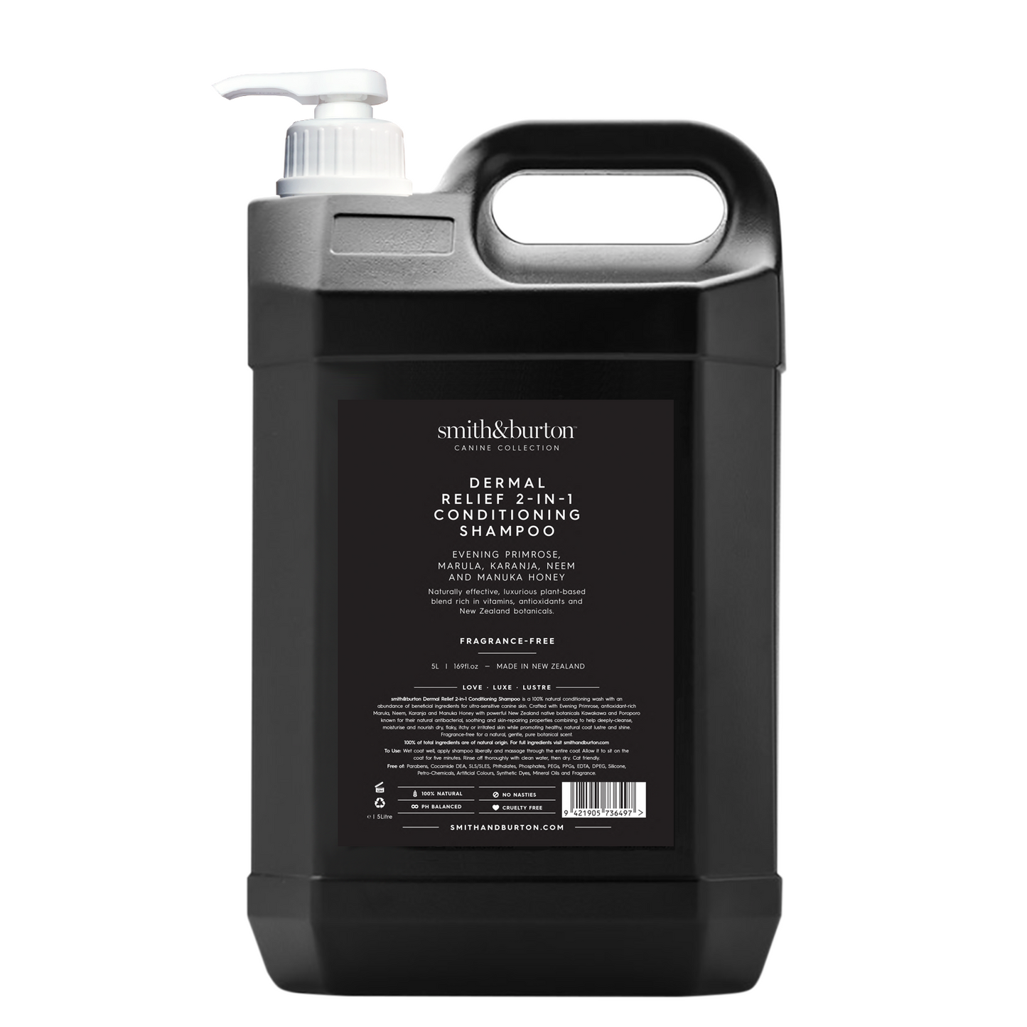 smith&burton alivio dérmico champu y acondicionador 2 en 1 para perros y gatos alergicos con piel sensible